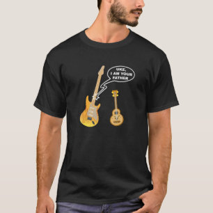 Grappige ukelele gitaar uke ik ben je vader t-shirt