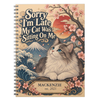Grappige Ukiyo-e Kat Japanse Katsushika Hokusai Notitieboek