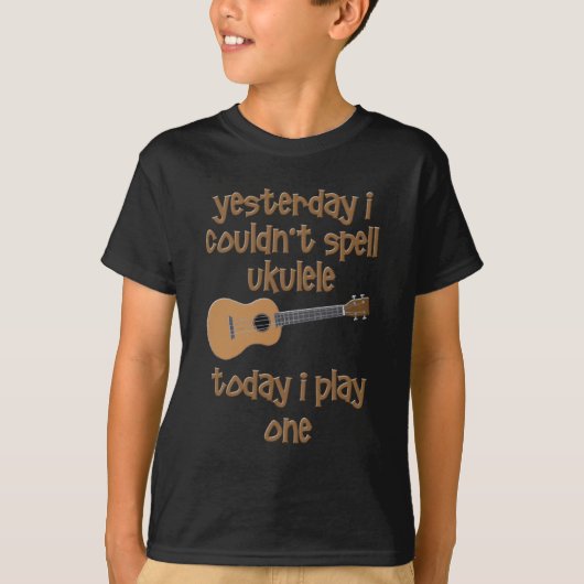grappige ukulele uke t-shirt (Voorkant)