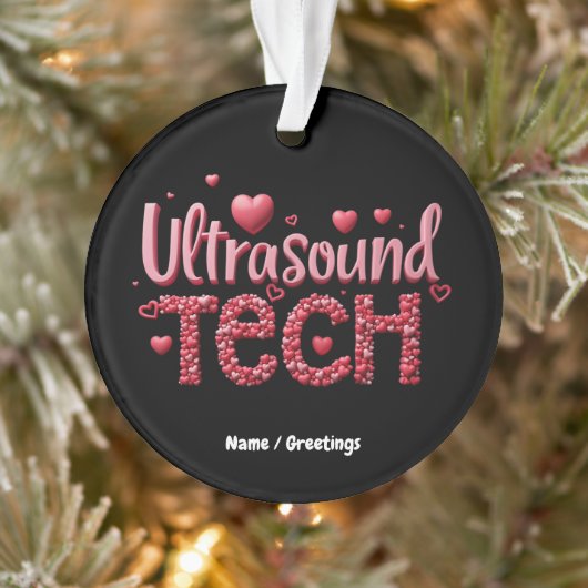 Grappige Ultrasound Tech Valentijnsdag Ideeën Ornament (Boom)