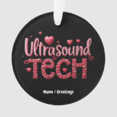 Grappige Ultrasound Tech Valentijnsdag Ideeën Ornament (voorkant)