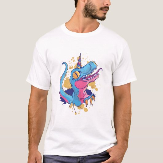 Grappige Unicornisaurus T-shirt (Voorkant)