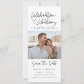 Grappige unieke foto bruiloft Save the Date (Voorkant)