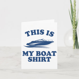 Grappige vaarcadeaus voor mannen en vrouwen Boater Kaart