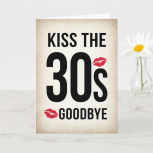 Grappige 'vaarwel 30', verjaardagskaart 40 jaar kaart
