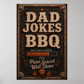 Grappige Vader BBQ Poster (Voorkant)
