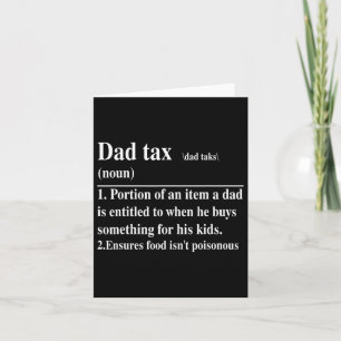 Grappige Vader Belasting Definitie Papa Vaderdag Kaart