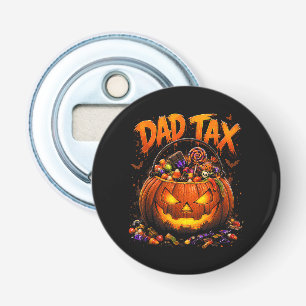 Grappige Vader Belasting Halloween Pompoen Button Flesopener