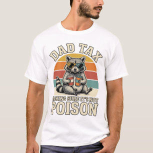 Grappige vader belasting wasbeer vintage T-shirt o