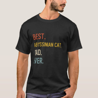 Grappige Vader Beste Abessijnse Kattenvader Ooit S T-shirt