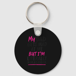 Grappige vader Dochter Humor Quote Familie Sarcast Sleutelhanger