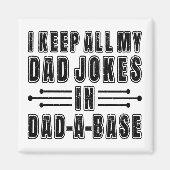 Grappige Vader Grappen In Dad Een Basis Vaderdag C Magneet (Voorkant)