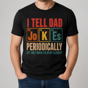 Grappige Vader Grappen Periodiek Systeem T-shirt