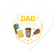 Grappige vader humor sticker – Cool vader grap sti