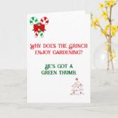 Grappige vader Joke ontwierp kerst Kaart (Gele Bloem)