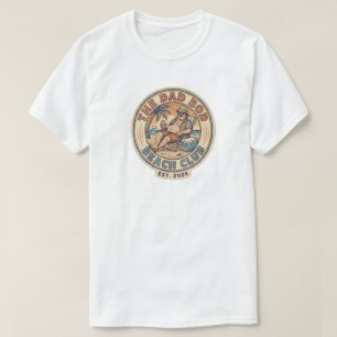 Grappige Vader Lichaam Strandclub - Retro Zomer Va T-shirt