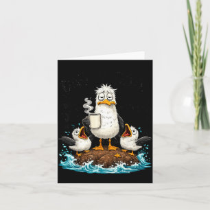 Grappige vader meeuw vaderdag meeuwen humor oceaan kaart
