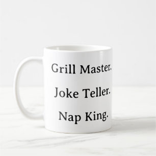 Grappige vader Mok - Grill Master Joke Teller Nap