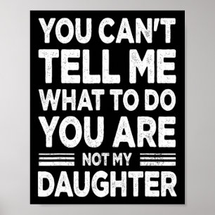 Grappige vader papa cadeaus mannen van dochter vad poster