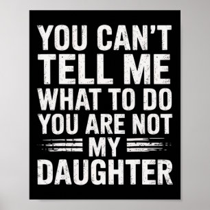 Grappige vader papa cadeaus mannen van dochter vad poster