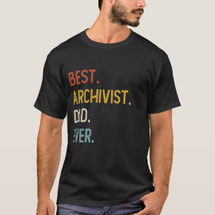 Grappige vader Shirten Beste archivaris vader ooit T-shirt