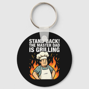 Grappige vader Tmaster Bbq papa roker grilleerfees Sleutelhanger