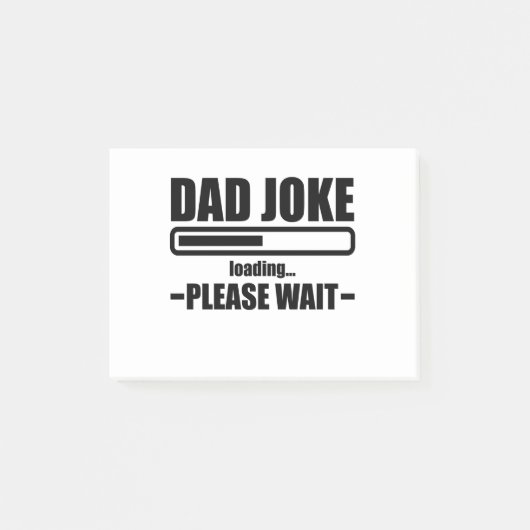 Grappige Vader Vaderdag Papa Grappen Post-it® Notes (Voorkant)