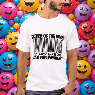 Grappige vader van de bruid scan t-shirt