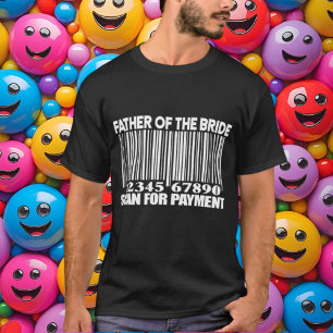 Grappige vader van de bruid scan t-shirt