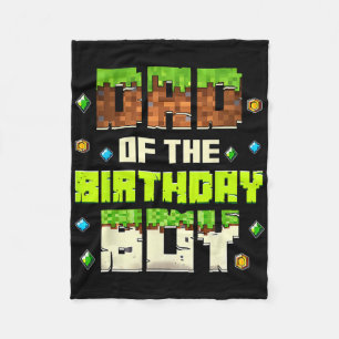 Grappige vader van de jarige gamer Pixel Bd Fleece Deken