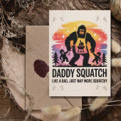 Grappige vader Verjaardag Bigfoot Sasquatch Grill Feestdagenkaart