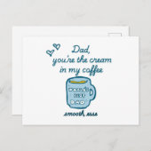 Grappige vaderdag 2025 briefkaart (Voorkant / Achterkant)