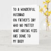 Grappige Vaderdag "aan de man" Kaart (Gele Bloem)