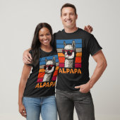 Grappige Vaderdag Alpapa Llama Alpaca Gift Dad T-shirt (Unisex)