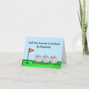 Grappige Vaderdag Golf Kaart