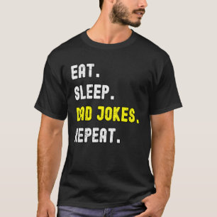Grappige Vaderdag grapjes Eet Slaap T-shirt