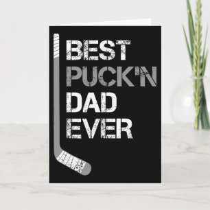 Grappige Vaderdag - Hockey Vader - Beste Puck'n Va Kaart