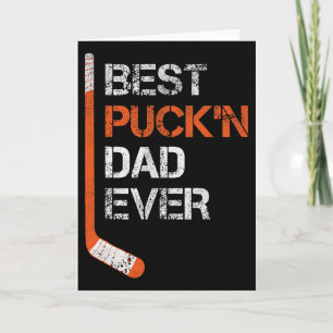 Grappige Vaderdag Hockey Vader Beste Puck'n Vader Kaart