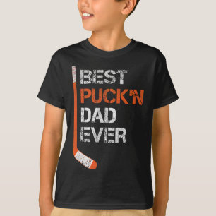Grappige Vaderdag Hockey Vader Beste Puck'n Vader T-shirt