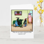 Grappige Vaderdag Humor Grappige Kaart (Gele Bloem)