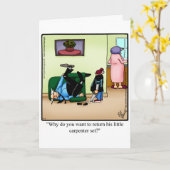 Grappige Vaderdag Humor Kaart (Gele Bloem)