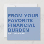 Grappige Vaderdag kaart (Voorkant)