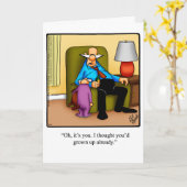 Grappige Vaderdag Kaart "Spectickles" (Gele Bloem)