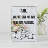 Grappige Vaderdag Kaart van Favoriete Kind (Staand voorkant)