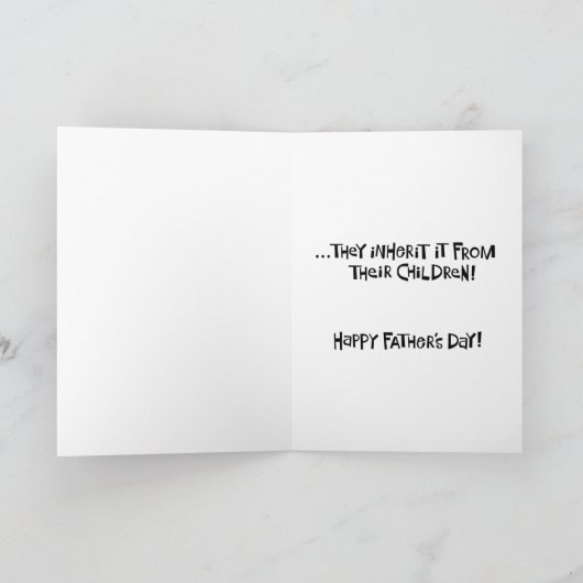 Grappige Vaderdag Kaarten (Binnen)