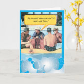 Grappige Vaderdag Kaarten (Gele Bloem)