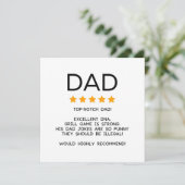 Grappige Vaderdag of papa Verjaardag Kaart (Staand voorkant)