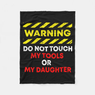 Grappige Vaderdag Papa Cadeau Kleding Waarschuwing Fleece Deken