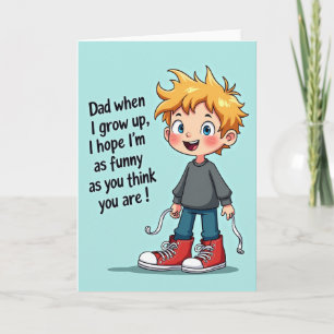 Grappige Vaderdag Schoenen Kaart
