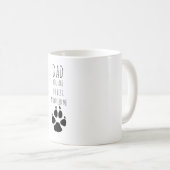 Grappige Vaderdag van de Hond Koffiemok (Voorkant rechts)